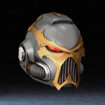 WH40K - Chaos Black Legion Space Marine Helmet - Image 2